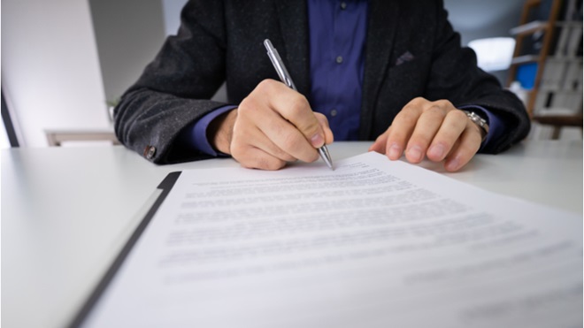 Firma de documento