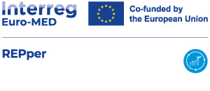 Logo del proyecto REP(per) + Interreg EuroMed