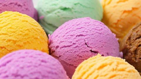 Helados de varios sabores
