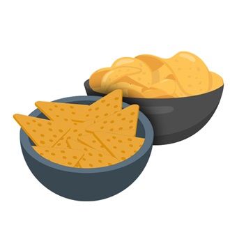 Patatas fritas y nachos
