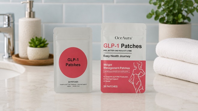 parches para adelgazar que se llaman GLP-1 (queriendo parecerse al medicamento aGLP-1 de las inyecciones para adelgazar)