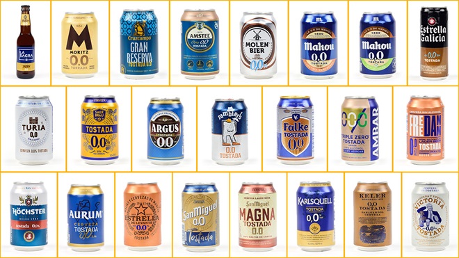 23 cervezas tostadas 0,0%
