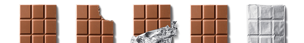 tabletas de chocolate