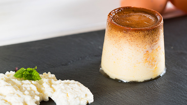 Flan de queso