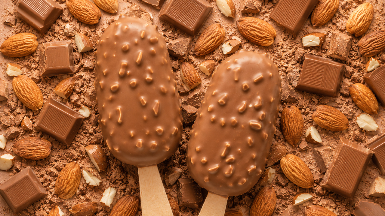 helados bombón almendrados