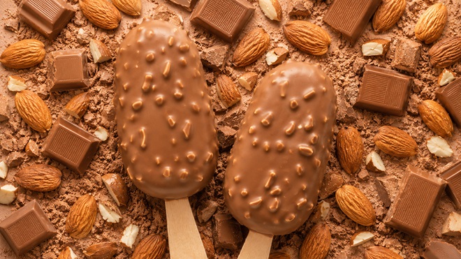 helados bombón almendrados