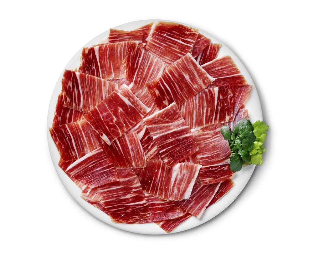 jamon iberico en plato