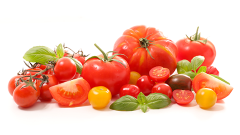 tomates de muchas variedades