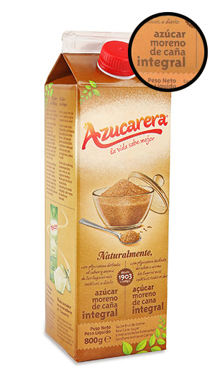Azúcar moreno de caña integral