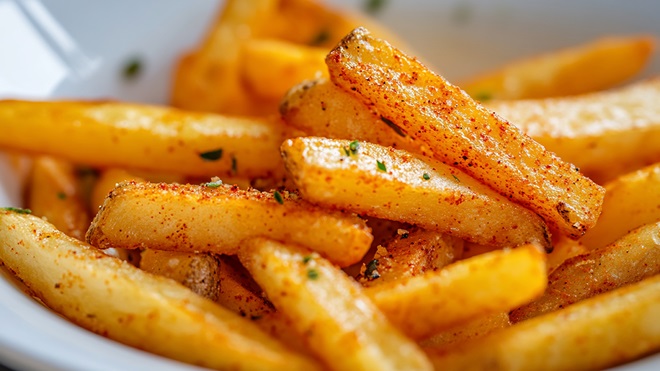 patatas fritas doradas