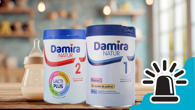 Retirados algunos lotes de leche para lactantes y leche de continuación de la marca Damira