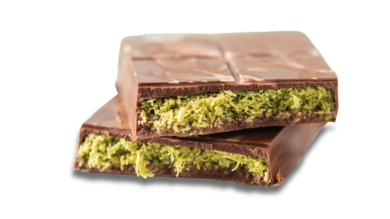 turrón de chocolate estilo Dubai