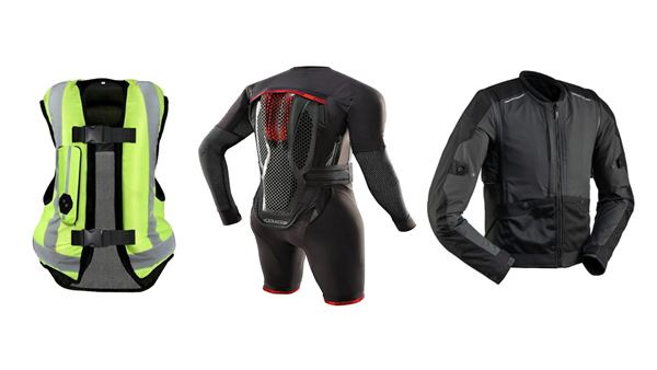 tipos de airbag para motos