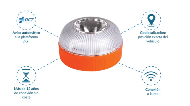 Características de las balizas V16 homologadas a partir de enero de 2026