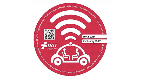 etiqueta roja DGT