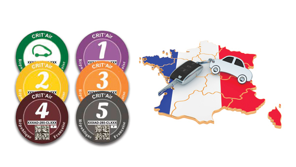 etiquetas coche en francia