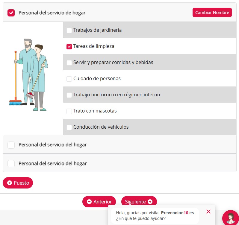 La herramienta online gubernamental prevencion10.es ayuda a evaluar los riesgos del empleo del hogar