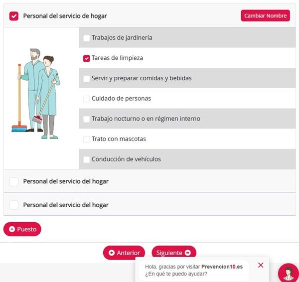La herramienta online gubernamental prevencion10.es ayuda a evaluar los riesgos del empleo del hogar