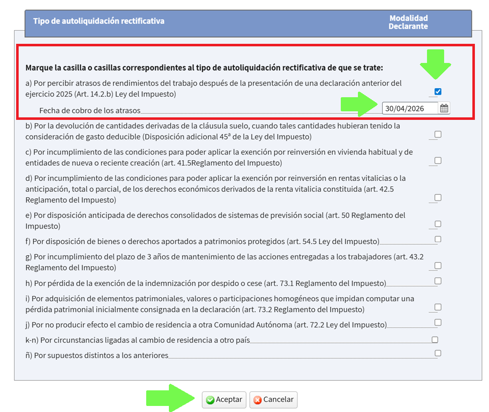 Declarar_atrasos_Ej_25