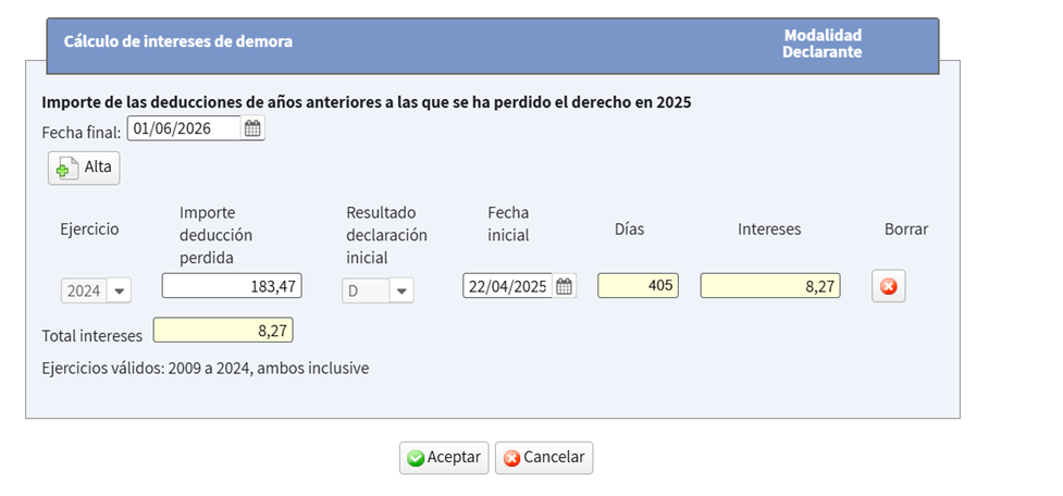 devolver deduccion 3