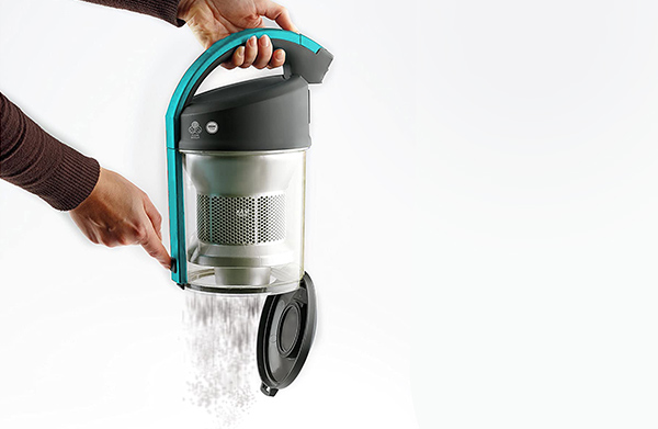 aspirador trineo sin bolsa vaciado de depósito