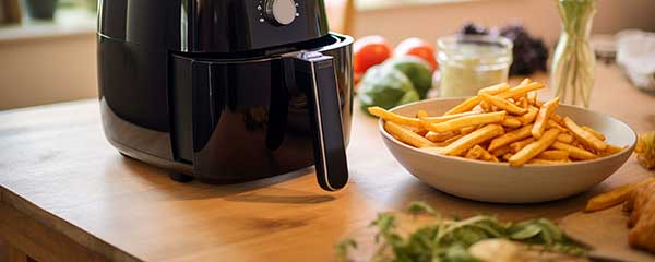 patatas fritas en freidora de aire