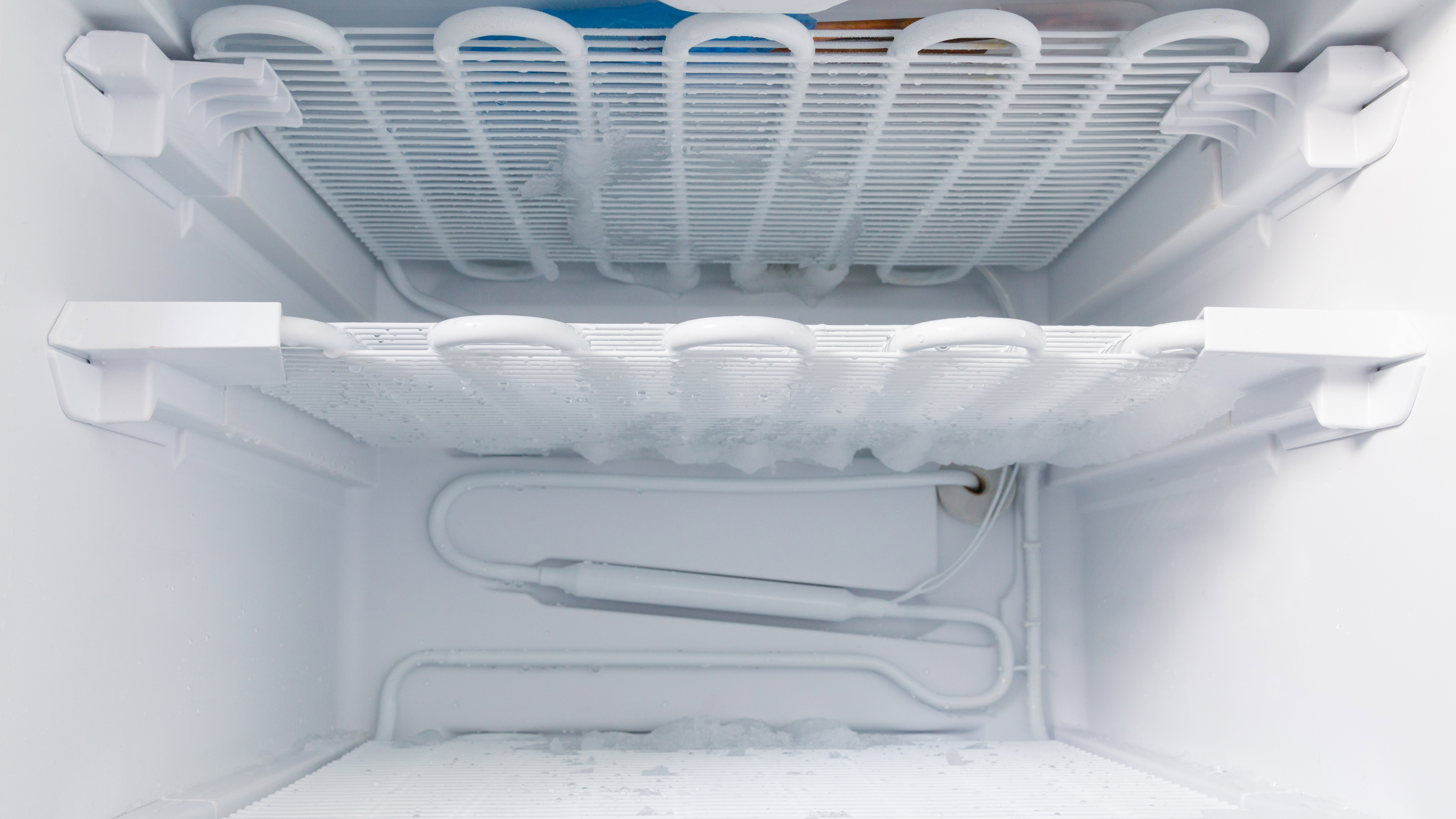 Congelador, capa de hielo