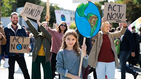 Manifestación por el cambio climático