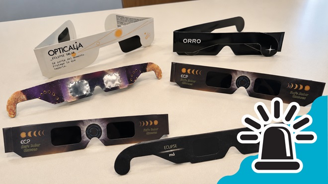 retirada gafas eclipse solar