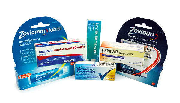 Pomadas antivirales para tratar una calentura en el labio