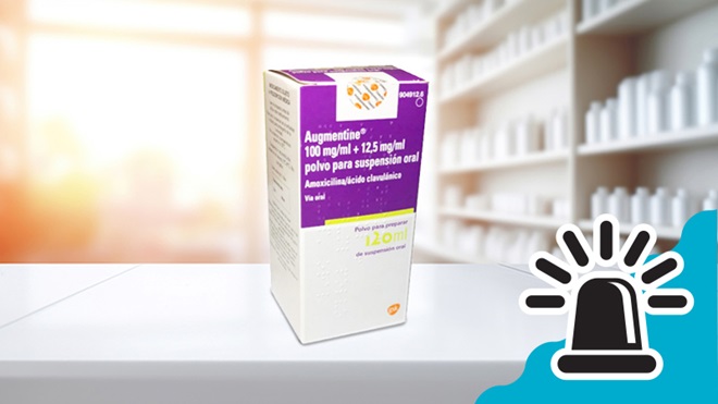 Alerta sobre la retirada de un lote del antibiótico Augmentine