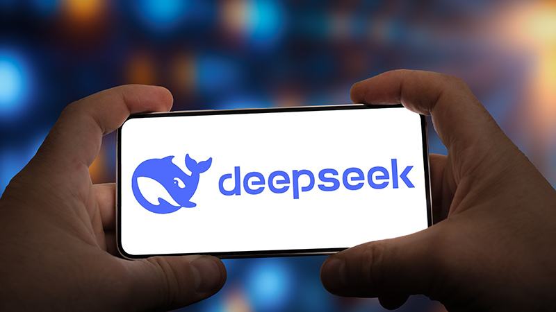 Representación tecnológica de IA con interfaz futurista