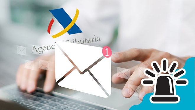 alerta phishing y smishing a la Agencia Tributaria