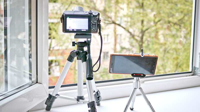 cámara versus móvil