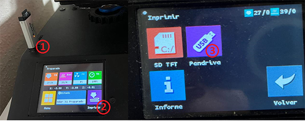 impresoras 3 D - pendrive