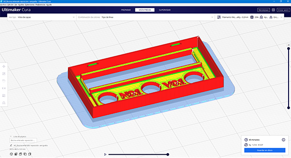 impresoras 3D - proyeccion de la pieza