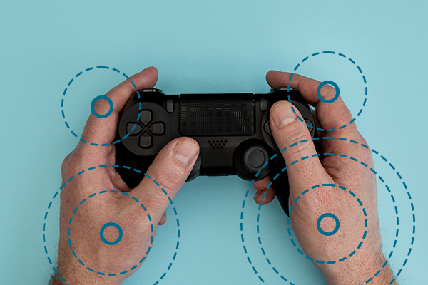 ergonomia en mando videojugos