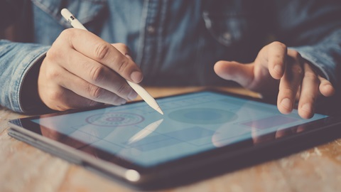 tableta con stylus