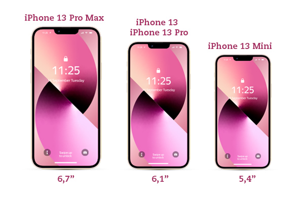 4 versiones de iPhone 13