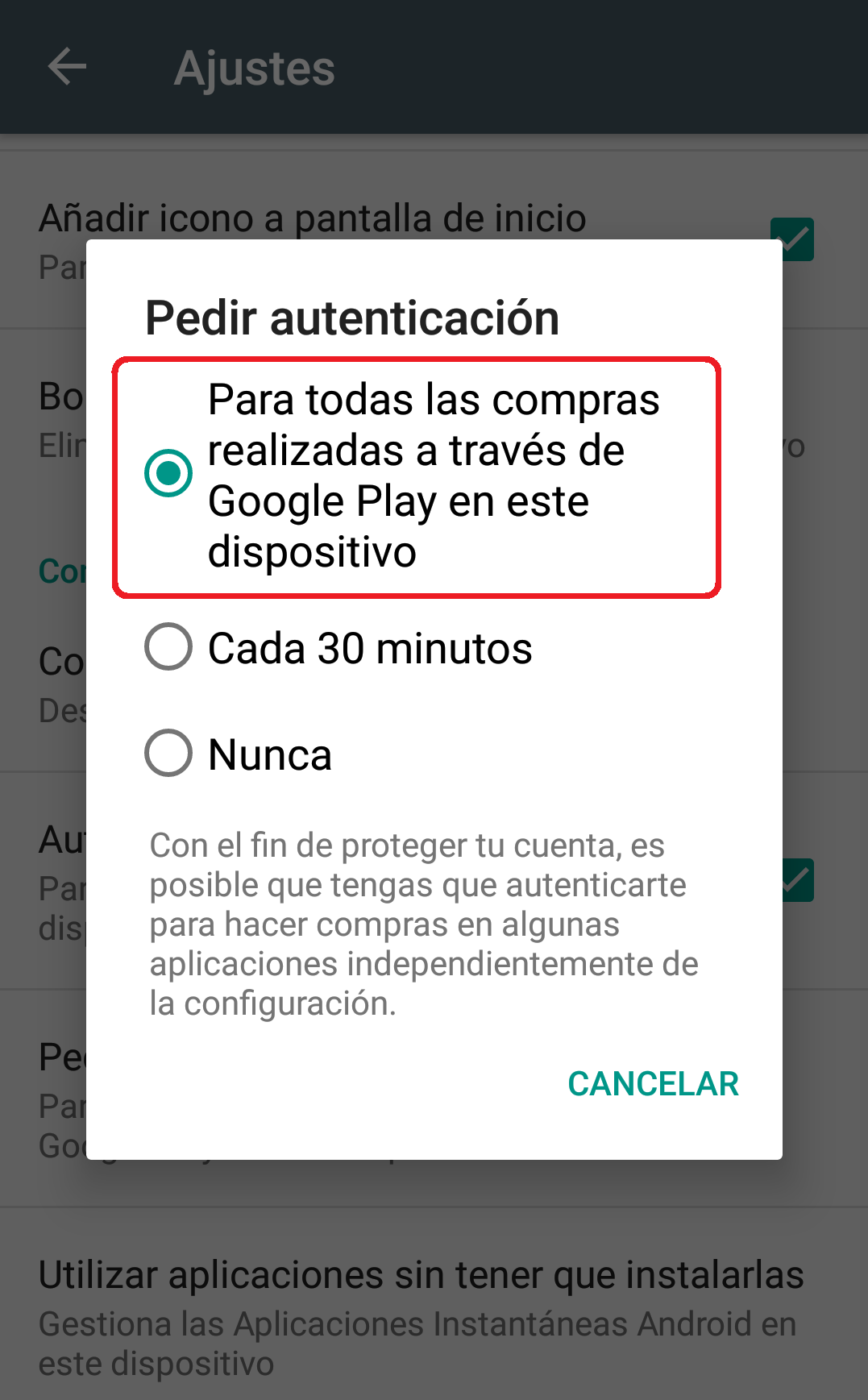 ajustes-seguridad-android-contraseña-compras