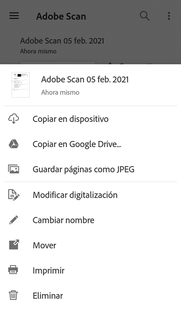 paso  4 para escanera documentos
