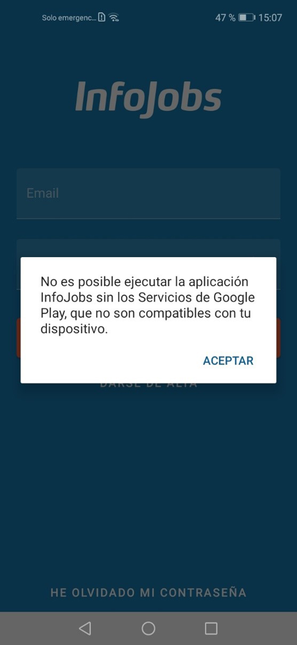 pantallazo de infojob