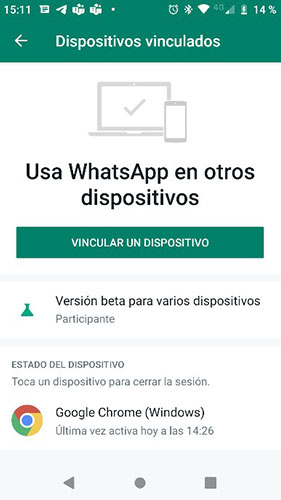 usar WatsApp en otros dispositivos