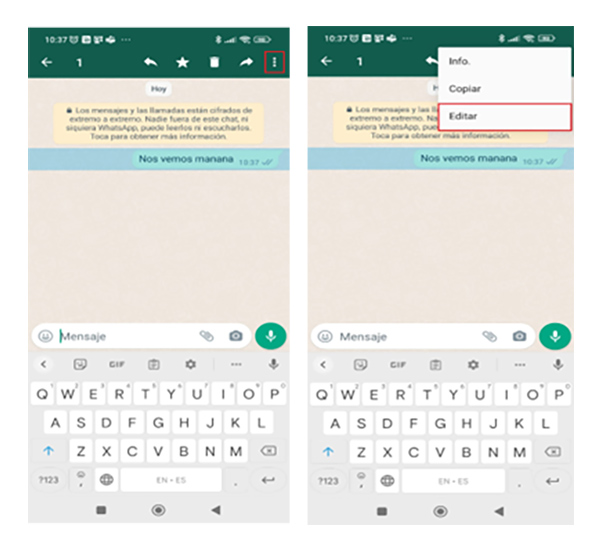 editar texto whatsapp