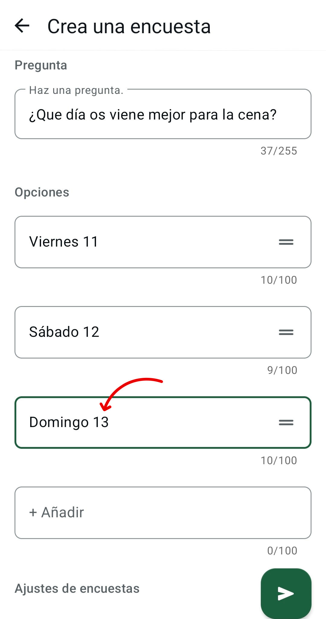 crear encuesta whatsapp
