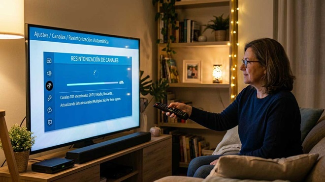 Resintonización de canales de TV