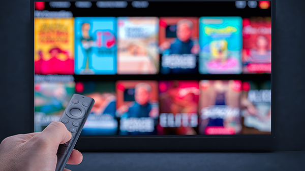 Manejando la tv con el mando a distancia
