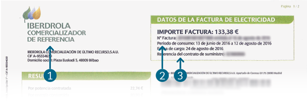 factura regulada 2016 detalle cabecera numerada