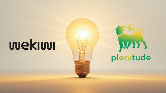 Wekiwi se integra en Plenitude - logos con bombilla