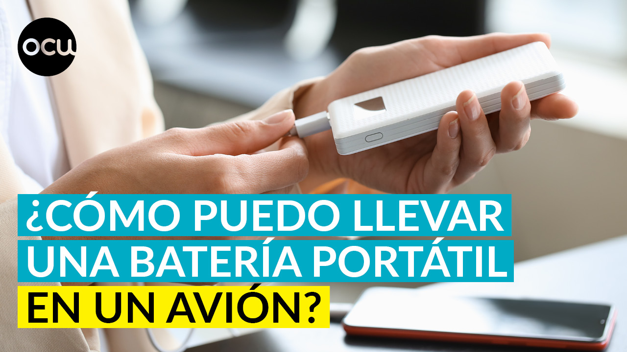 ¿PUEDO LLEVAR UNA BATERÍA PORTÁTIL EN UN AVIÓN?